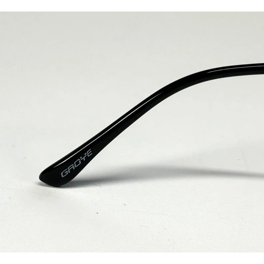 GROYE TR1696 Eyeglasses Frame Only 53-17-140 Black Gold Cat Eye Full Rim